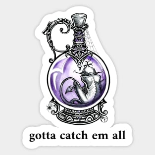 Imp In A Bottle - Quote Version 1 Sticker